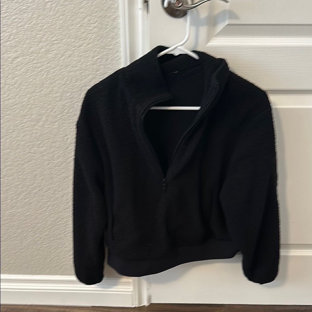 Black Fleece Quarter-Zip Pullover